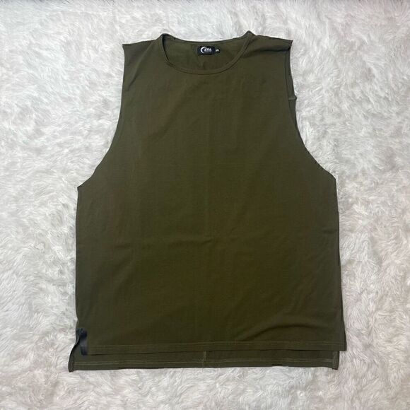 Zyia Active Size 3XL OLIVE GREEN Tank Top Sleeveless Shirt Athletic XXXL - Picture 1 of 8